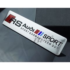 Μεταλλικό Σήμα Έμβλημα Audi RS Sport αυτοκόλλητο για Audi