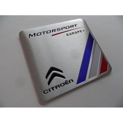 Μεταλλικό Σήμα Έμβλημα MotorSport Citroen αυτοκόλλητο για Citroen