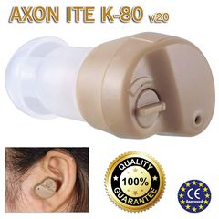 Super Mini Ακουστικό Ενίσχυσης Ακοής & Βοήθημα Βαρηκοΐας Axon ITE Κ80-V20 Original
