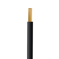 Καλώδιο ρεύματος 1x1.5mm² H07V-K NYAF σε μαύρο χρώμα στροφείο 100m