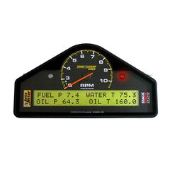 Stack Mult-Function Display Logger, Drag Racing, Black, 0-3-10.5K Rpm