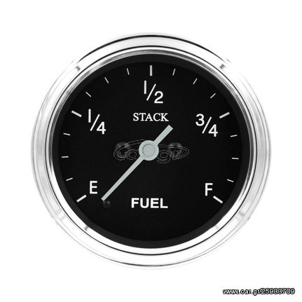 Stack Gauge, Fuel Level, Pro Stepper Motor, 52Mm, Classic, 0-280Ohm Programmable