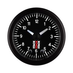 Stack Gauge, Analog Clock, Blk
