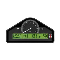 Stack Race Display, Pre-Configured, Black, 0-8K Rpm (Psi, Deg. F, Mph)
