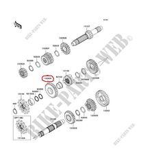 ΓΡΑΝΑΖΙ ΣΑΣΜΑΝ 25T KAWASAKI KXF250 2006 GEAR SHIFTER 2nd 