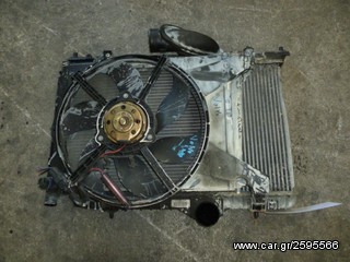 ΨΥΓΕΙΟ ΝΕΡΟΥ ΜΕ ΒΕΝΤΙΛΑΤΕΡ / ΨΥΓΕΙΟ INTERCOOLER ΚΟΜΠΛΕ VOLVO S40 1.9TD, MOD 1999-2004