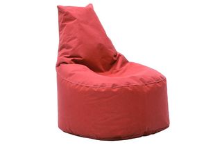 Πουφ πολυθρόνα "NORM" υφασμάτινο σε χρώμα κόκκινο 65x55x75