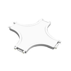 Σύνδεσμος μαγνητικής ράγας ultra slim σταυρός σε μαύρο χρώμα IP20