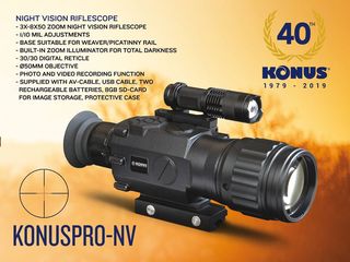  KONUSPRO-NV 3-8x50 Οπτικo νυκτερινής όρασης με λειτουργία φωτογραφίας βίντεο-thumb-1