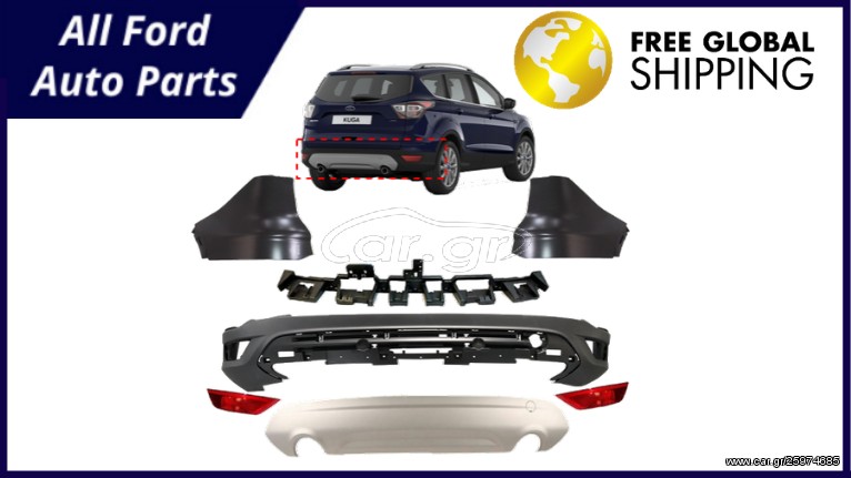 Ford Kuga 2017- Rear Bumper Complete OE Quality New Aftermarket Kit FREE Shipping