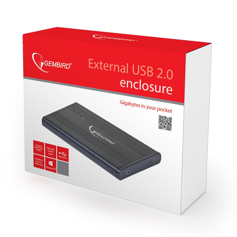 Car.gr - USB 2.0 External Enclosure 2.5 Sata 3 Black Gembird EE2-U2S-5 ...