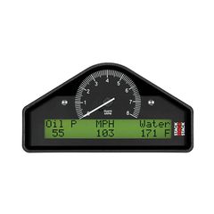 Stack Street Dash, Blk, 0-8K Rpm  (Psi, Deg. C, Mph)