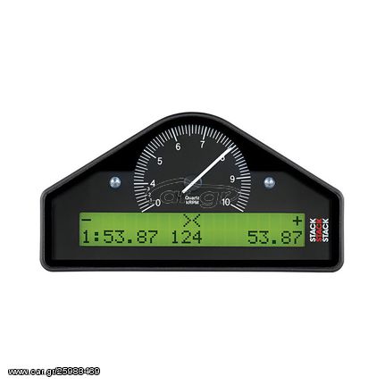 Stack Street Dash, Blk, 0-4-10K Rpm  (Psi, Deg. C, Mph)