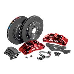 APR Brakes, 350x34mm, 6 Piston, MK7 GTI/A3, Red with Pads