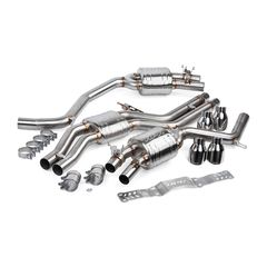 APR Catback Exhaust System with Center Muffler for Audi 4.0 TFSI - C7 S6 and S7