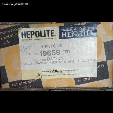 Hepolite(AE) pistons 19659 for Datsun Std 73.00mm