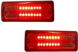 LED ΟΠΙΣΘΙΑ ΦΑΝΑΡΙΑ ΓΙΑ MERCEDES-BENZ G-CLASS (W463)(ΚΟΚΚΙΝΟ/SMOKE)