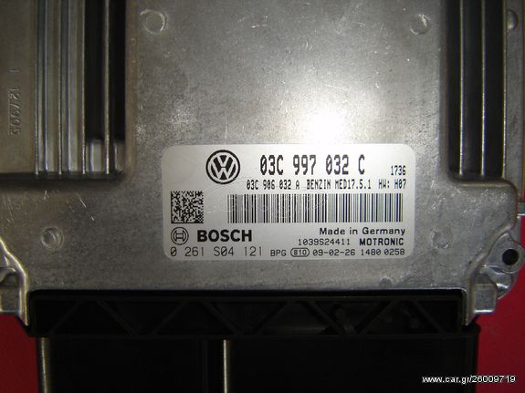 ΕΓΚΕΦΑΛΟΣ ΚΙΝΗΤΗΡΟΣ VW JETTA/GOLF/TOURAN 1.4 TSI BMY DSG ΑΥΤΟΜΑΤΟΣ 6TAXYTO '03-'13 03C997032C