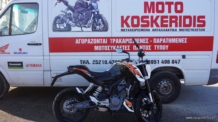ΑΝΤΑΛΛΑΚΤΙΚΑ -> KTM  DUKE 200 ABS , [18.109 km] , 2014 / ΜΟΤΟ ΚΟΣΚΕΡΙΔΗΣ 
