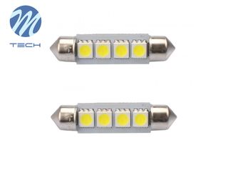 M-Tech LED 12V 41mm Canbus Λευκό 