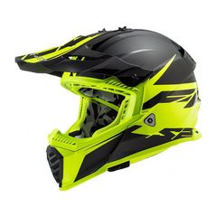 ΚΡΑΝΟΣ MX437 FAST EVO ROAR MATT BLACK/ HV YELLOW| LS2