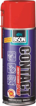 Σπρέι καθαρισμού ηλεκτρικών επαφών Bison Contact Spray 400ml