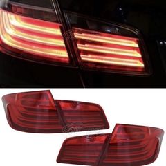 ΦΑΝΑΡΙΑ ΠΙΣΩ LED Taillights M Performance suitable for BMW 5 Series F10 (2011-2017) RED White Line LCI Design