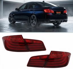 ΦΑΝΑΡΙΑ ΠΙΣΩ LED Taillights M Performance suitable for BMW 5 Series F10 (2011-2017) RED White Line LCI Design