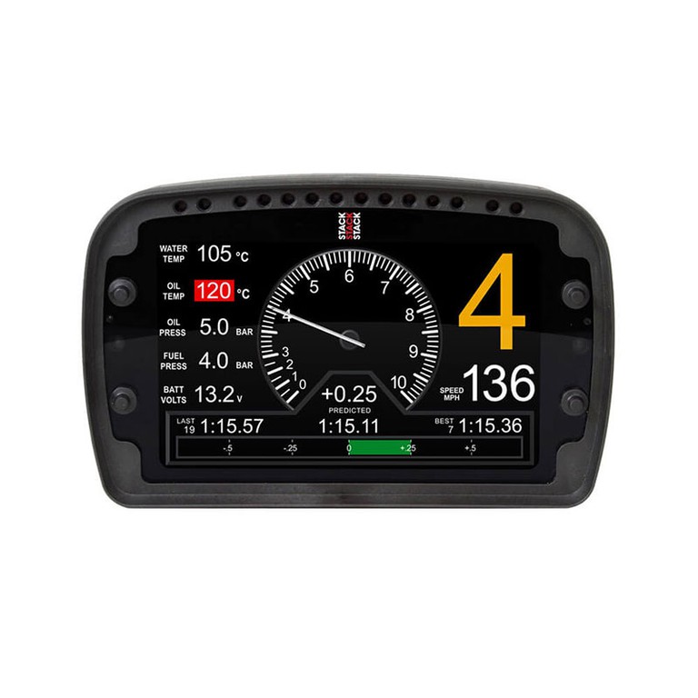 Stack Pro Lcd Motorsport Display Logger, W/ Harness (Ip65)