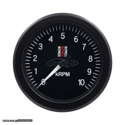 Stack Tachometer, Sport, 88Mm, Black, 0-10K Rpm