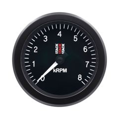 Stack Tachometer, Sport, 88Mm, Black, 0-8K Rpm