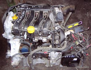 Κινητήρες - Μοτέρ K4M,K4MC800,RENAULT CLIO 1.600 16V,AUTOMATIC,ΛΙΓΑ ΧΛΜ-ΣΧΕΔΟΝ ΚΑΙΝΟΥΡΓΙΟ(15 Δ-3)