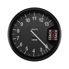 Stack Tachometer, Clubman, 80Mm, Black, 0-3-13K Rpm