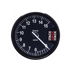 Stack Tachometer, Clubman, 80Mm, Black, 0-6-15K Rpm