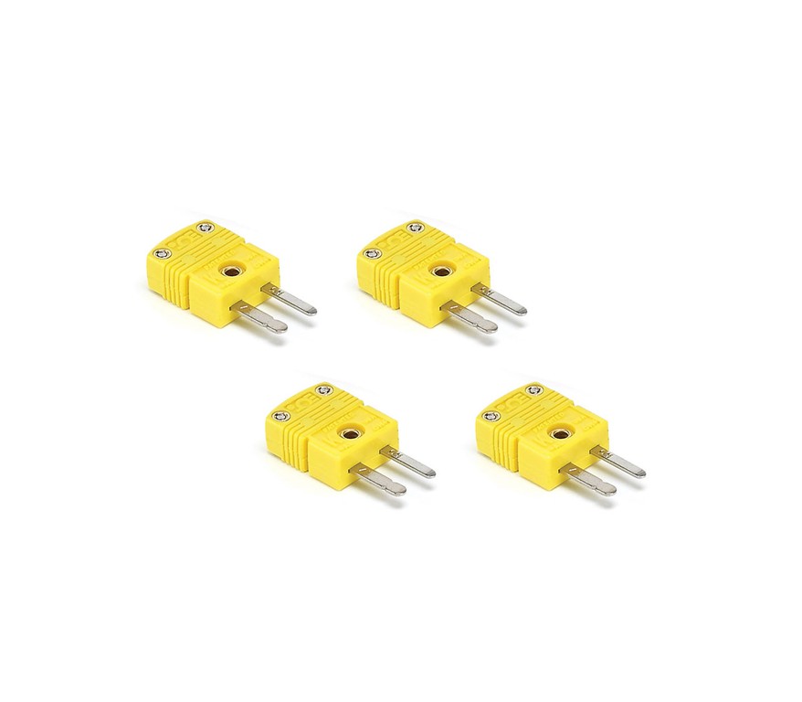 Stack Connector Kit, Type K Thermocouple, Plug (Male), Qty. 4