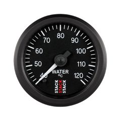 Stack Gauge, Water Temp, Pro Stepper Motor, 52Mm, Blk, 40-120ºc, 1/8" Nptf Male