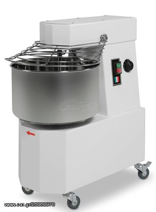 Ταχυζυμωτήριο 10lt Μονοφασικό με 2 Ταχύτητες Χρονόμετρο και Ρόδες Lava Rossa Italy -  Καινούργιο.