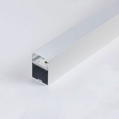 Φωτιστικό επίτοιχο γραμμικό led 71,4w 2,0m με ενσωματωμένη πλακέτα 3000Κ θερμό φως 35-40V 65x45 λευκό χρώμα PVC