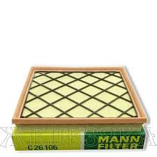MANN  AIR FILTER C 26106 AIR FILTER OPEL CHEVROLET DAEWOO VAUXALL ΜΗΚΟΣ 256mm,ΠΛΑΤΟΣ 250mm,ΥΨΟΣ 35mm.