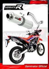 Dominator Εξάτμιση Τελικό Round S.Steel Honda CRF 250 Rally 2017 - 2020 Με Σιγαστήρα