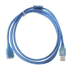 KALITON καλώδιο επέκτασης USB 2.0 Τύπου-Α αρσενικό σε USB 2.0  Τύπου-Α θηλυκό μπλε 1,5m 400300370