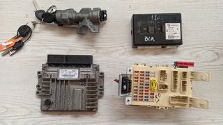 ECU - immo kit από Hyundai i20 2008-2012, μοτέρ diesel D4FC Delphi 1.4lt CRDi 90PS