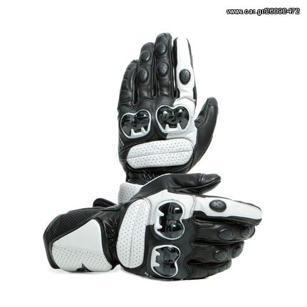 DAINESE IMPETO GLOVES black/white δερμάτινα γάντια προσφορά από 130e