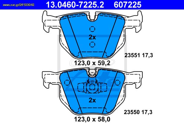 ΤΑΚΑΚΙΑ BMW 3 Ε90 ΟΠ 17.3ΜΜ - 607225