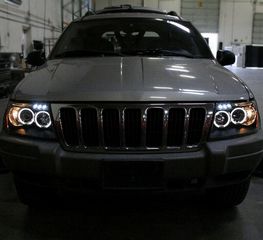 ΦΑΝΑΡΙΑ ΜΠΡΟΣΤΑ ΓΙΑ JEEP Grand Cherokee (1999-2004) Black-thumb-2