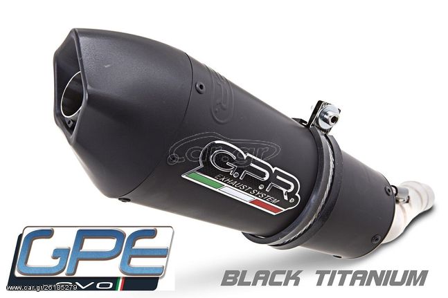 Gpr Εξάτμιση Tελικό Gpe Anniversary Titanium Black Honda CBR 600 F 1999 - 2006 (PC35)
