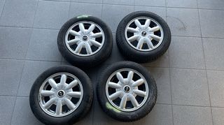 4 ζαντες αλουμινίου 15"x5,5" (4x100), από Mini R50 2000-2013, με 2 χειμερινα GOODYEAR ULTRAGRIP 9 175/65/R15 DOT 4217