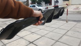 Mercedes W204 AMG diffuser πίσω προφυλακτήρα για τετραπλές εξατμίσεις C160 C180 C200 C220 C230 C240 C250 C-thumb-5