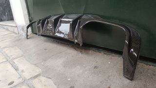 Mercedes W204 AMG diffuser πίσω προφυλακτήρα για τετραπλές εξατμίσεις C160 C180 C200 C220 C230 C240 C250 C-thumb-1