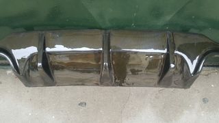 Mercedes W204 AMG diffuser πίσω προφυλακτήρα για τετραπλές εξατμίσεις C160 C180 C200 C220 C230 C240 C250 C-thumb-2